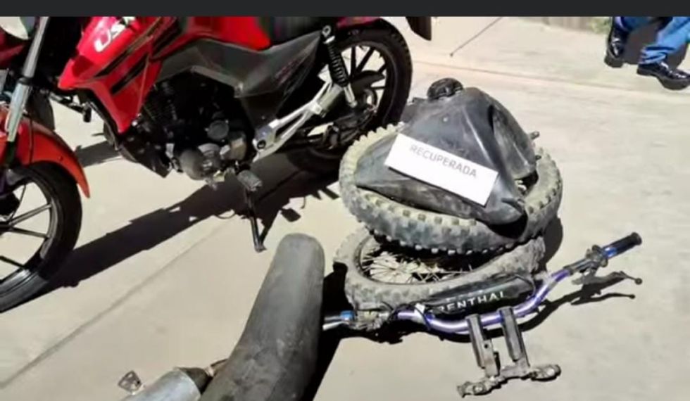 Tarija: Diprove recupera motocicleta desmantelada 
