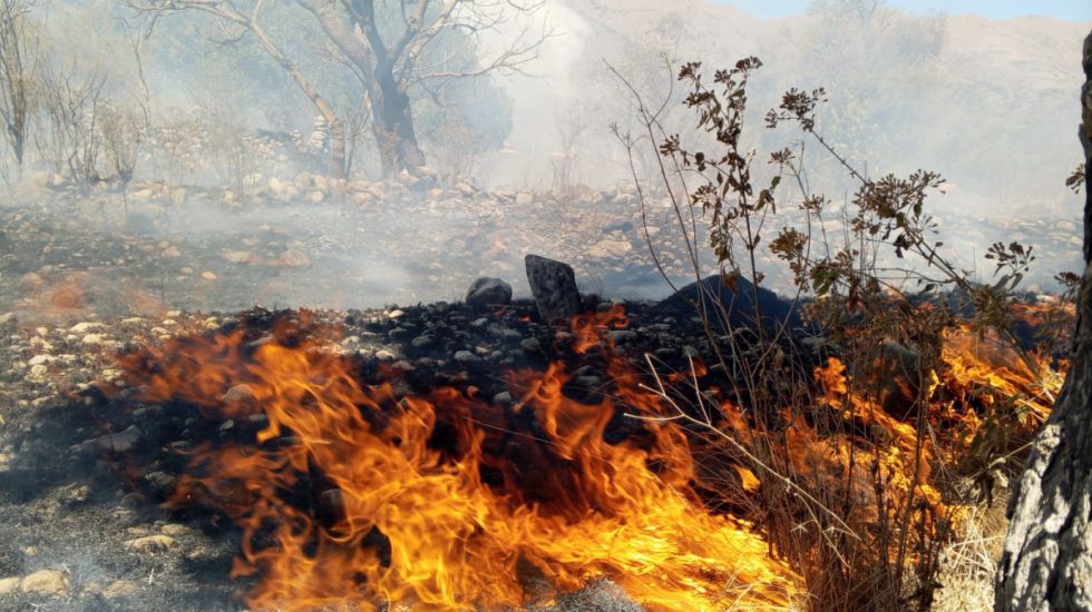 Incendio en Sama: Comunario está en Terapia Intensiva, tiene el 90% de cuerpo quemado 