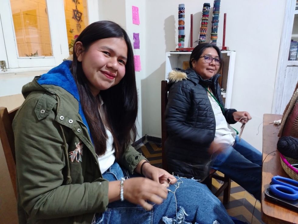 Rosa Torres y Roxana Retamozo