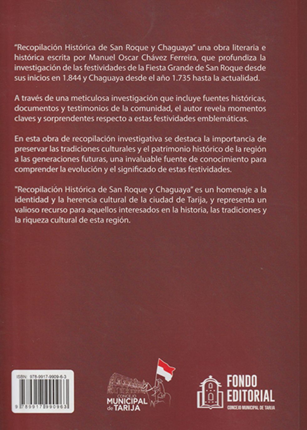 Contra Portada San Roque Chaguaya