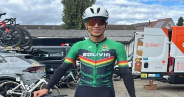 El ciclista tarijeño José “Pinturita” Aramayo logra el segundo lugar en la Vuelta a Colombia 