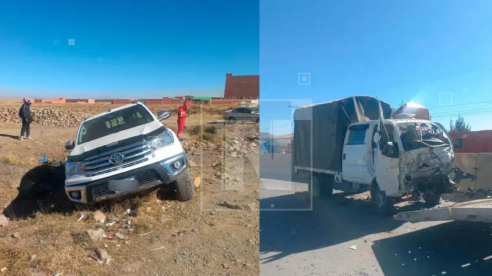 Cuatro heridos tras el choque de una camioneta y un camión 