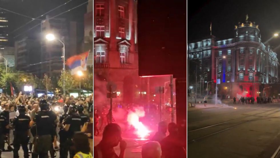 Serbia y una jornada de violentas protestas