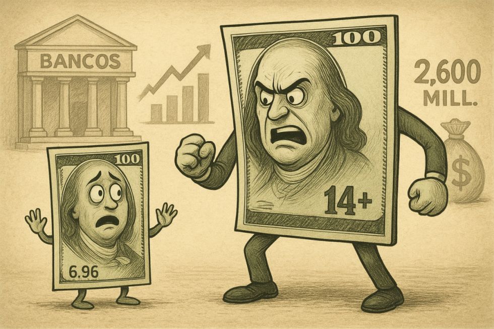 Los bancos ya han ganado 2.600  millones con la crisis cambiaria