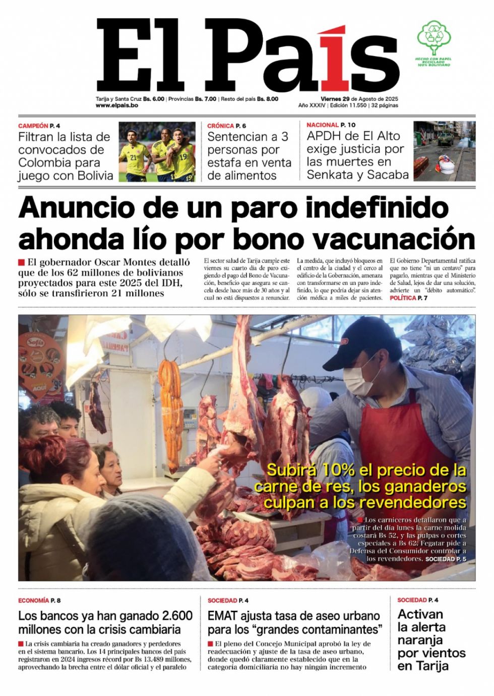 El bono, los bancos, Camacho, Miguelito, el precio de la carne y del pan: Lee las imprescindibles