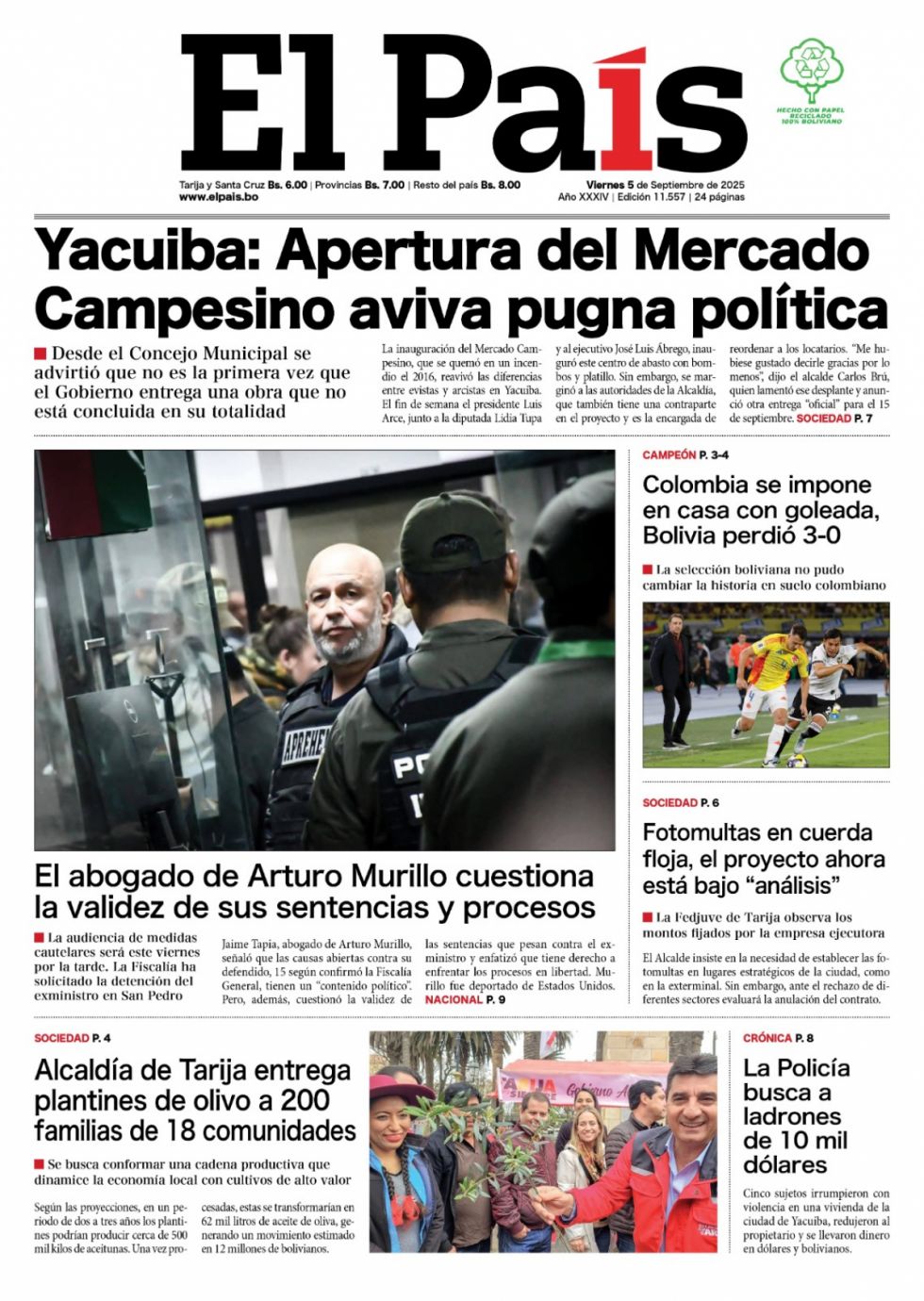 Las cuentas de la Verde; Murillo, las fotomultas y más: Lee las imprescinidbles