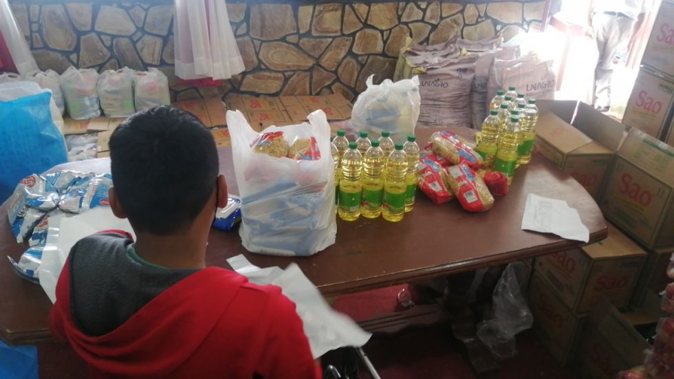 Personas con discapacidad exigen a la Gobernación el paquete alimentario