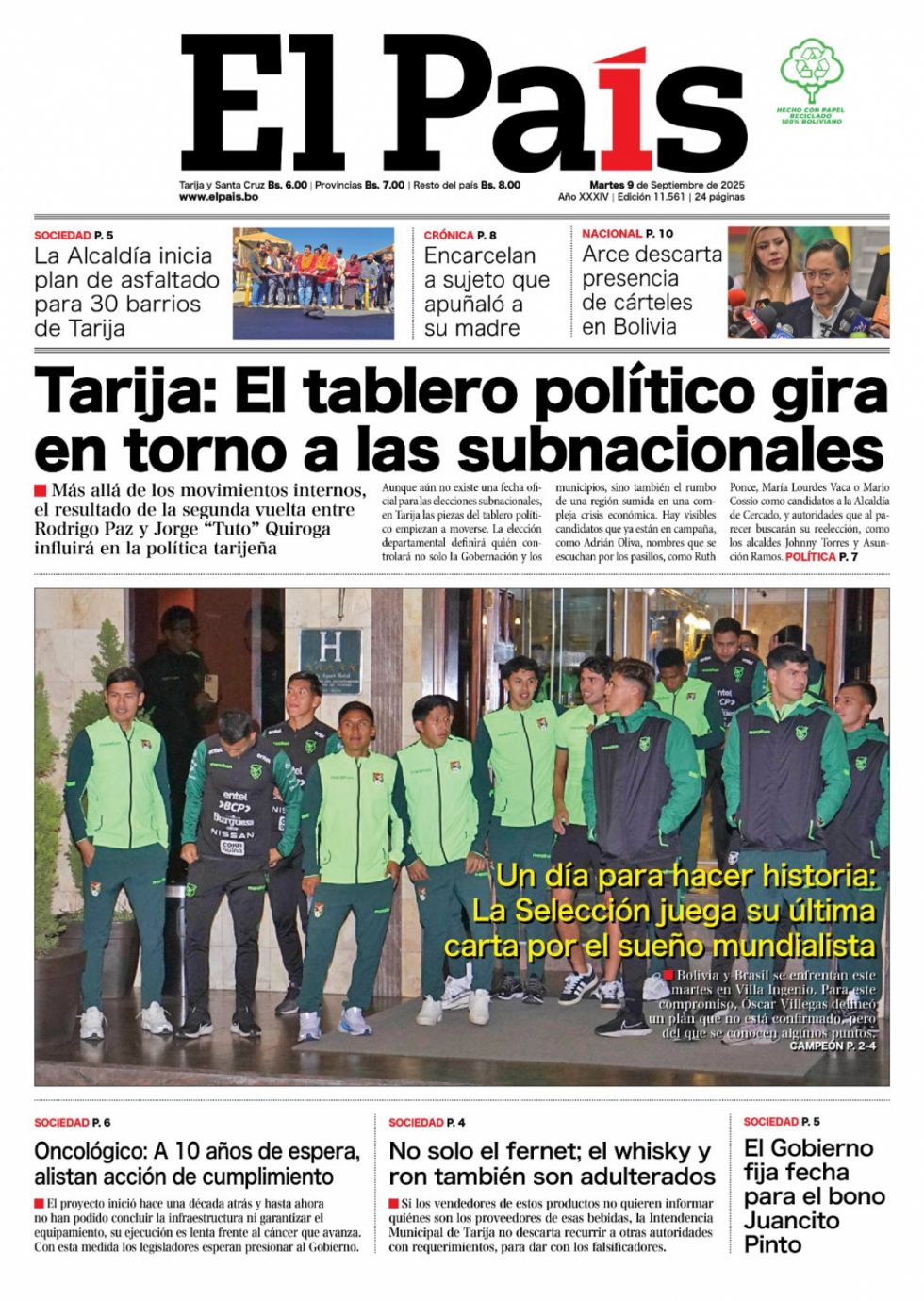 Explosión narco; la Verde, la canasta, el "otro" hijo, el combustible y más: Lee las imprscindibles