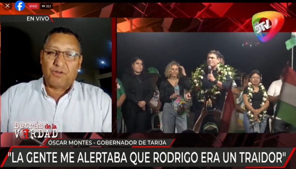 Montes en DTV: Paz no es tarijeño y no volvería a pedir votar por él