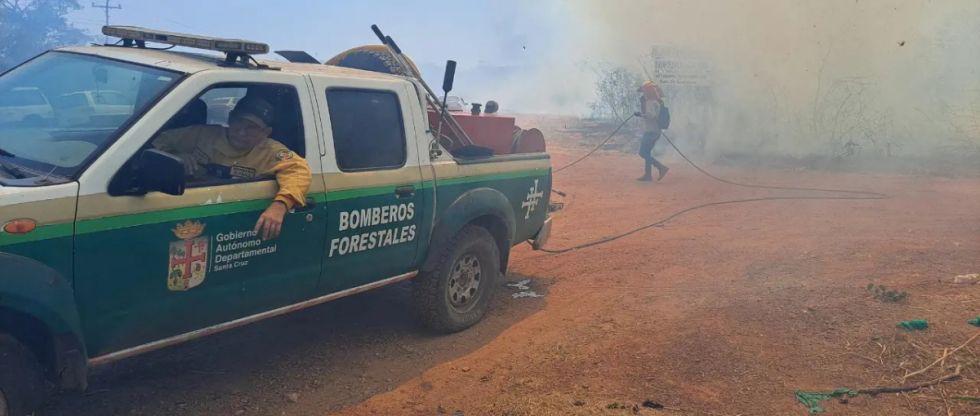 Reportan cinco incendios forestales en Bolivia