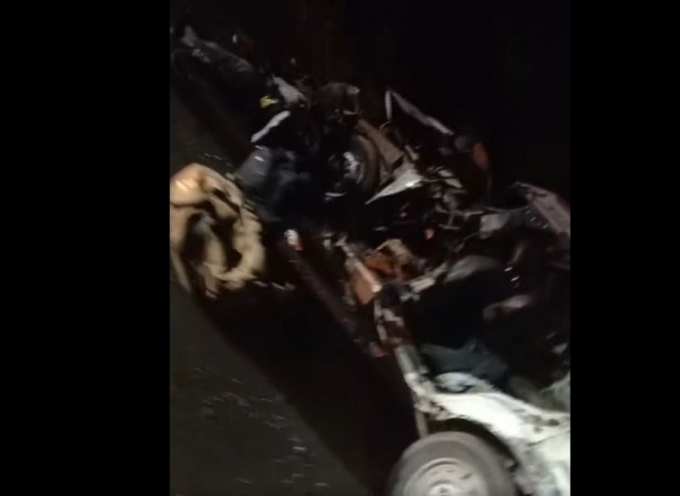 Yacuiba: Vehículo queda destrozado tras colisión en la Ruta 9 