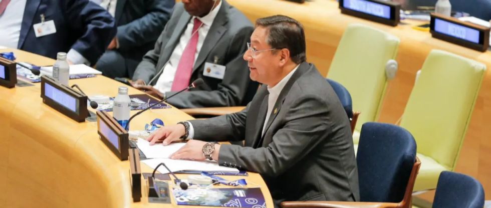 Luis Arce pide igualdad para países sin litoral