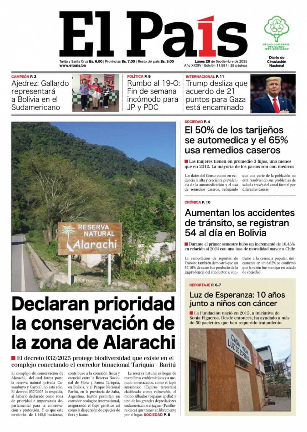 Alarachi, los accidentes de tránsito, Gaza, los líos de Lara y JP... lea las imprescindibles