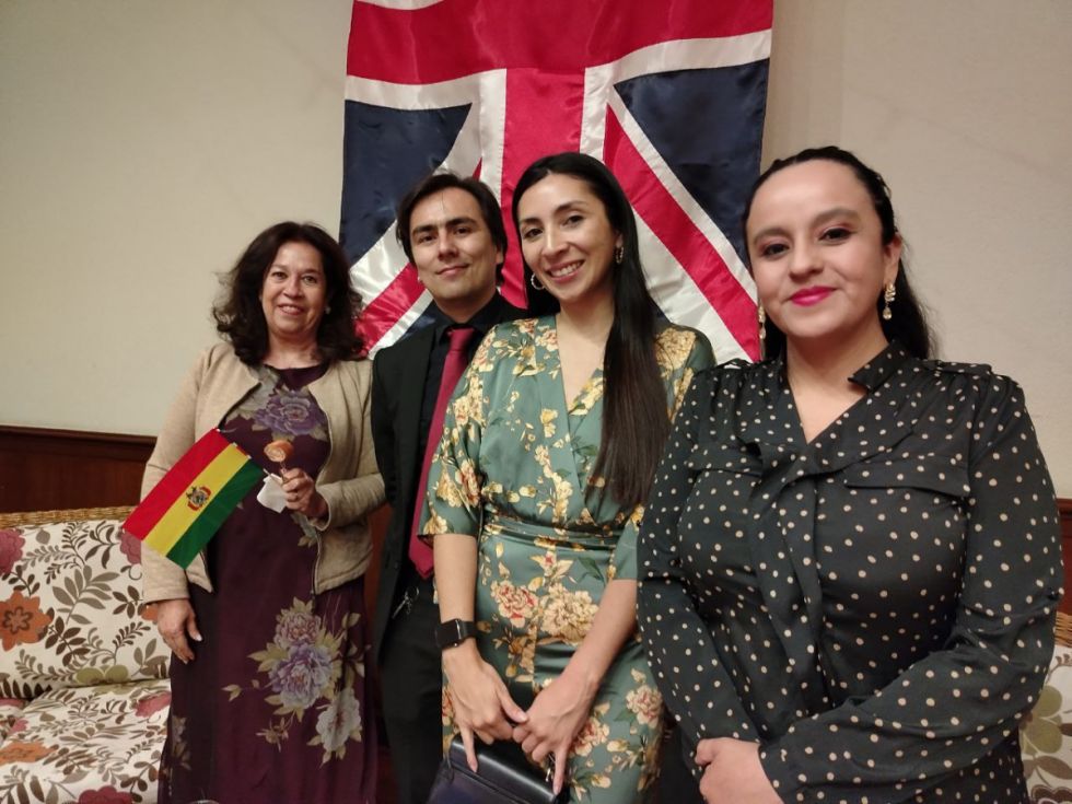 Silvia Terán, Juan Pablo Lea Plaza, Valentina Reinos y Danitza Montaño