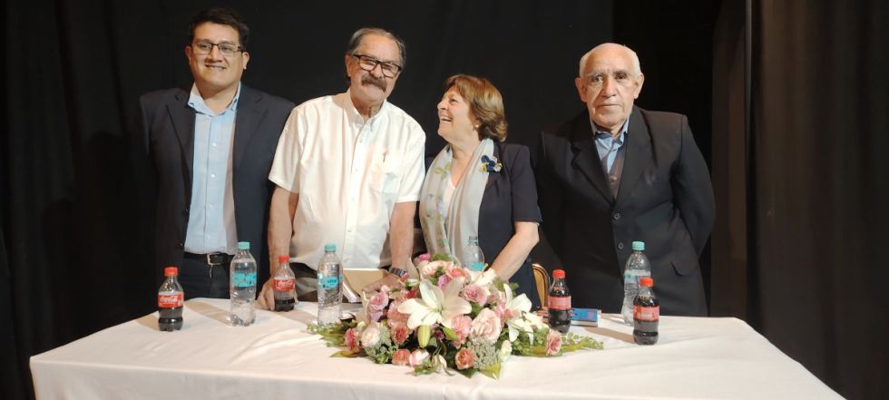 Mike Figueroa, Julio Enrique Pizarro Hoffman, Hanne Amado, y José Paz Garzón