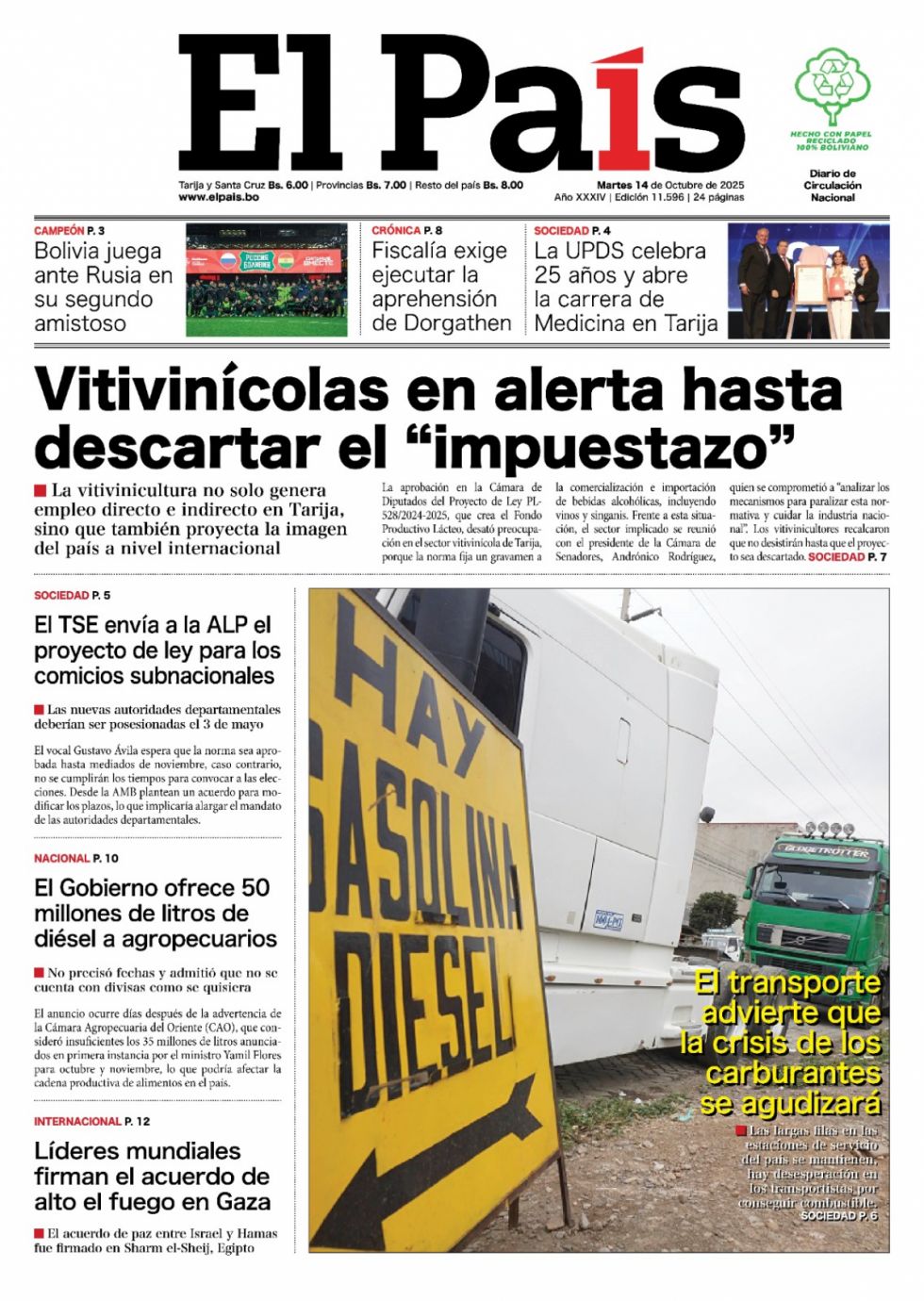 El paso de Dorgathen, la UPDS, el eco del debate, la Verde... Lee las imprescindibles
