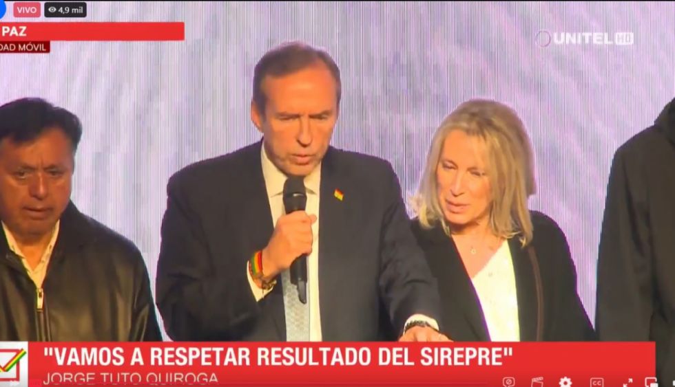 Tuto reconoce su derrota, llamó a Paz para felicitarlo 