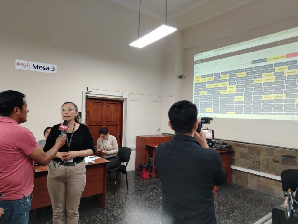 SERECI inicia la transmisión de resultados de las mesas escrutadas