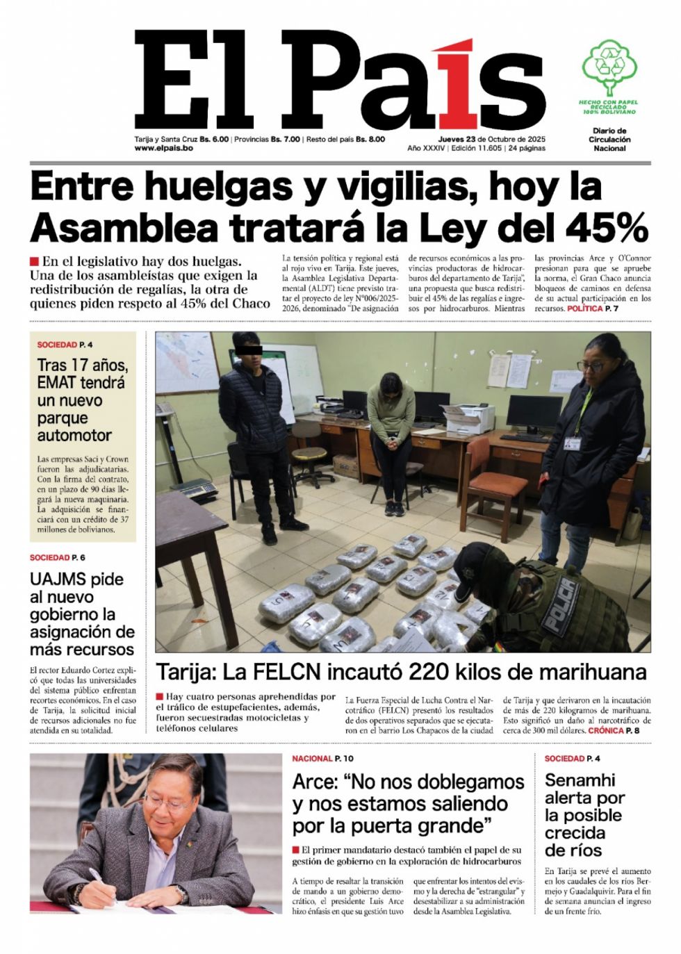 La transición, la basura, Tuto y Evo, Ecuador... lee las imprescindibles