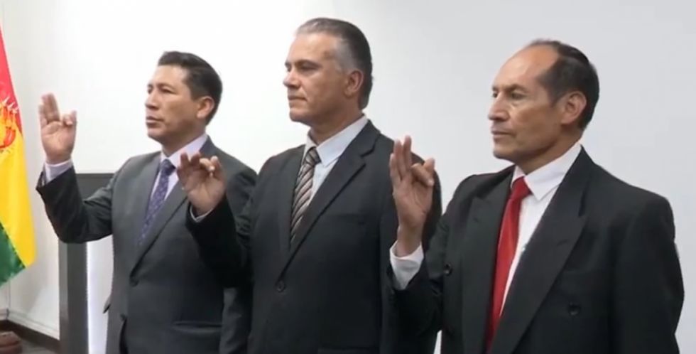 El Ministerio de Gobierno y su equipo de viceministros