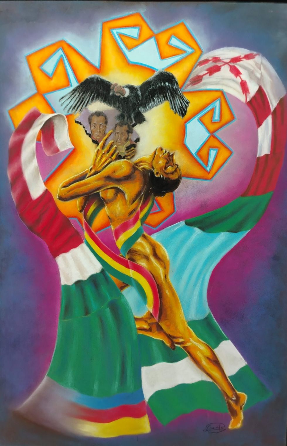 Ecos del Lienzo Boliviano, arte emergente para celebrar el Bicentenario