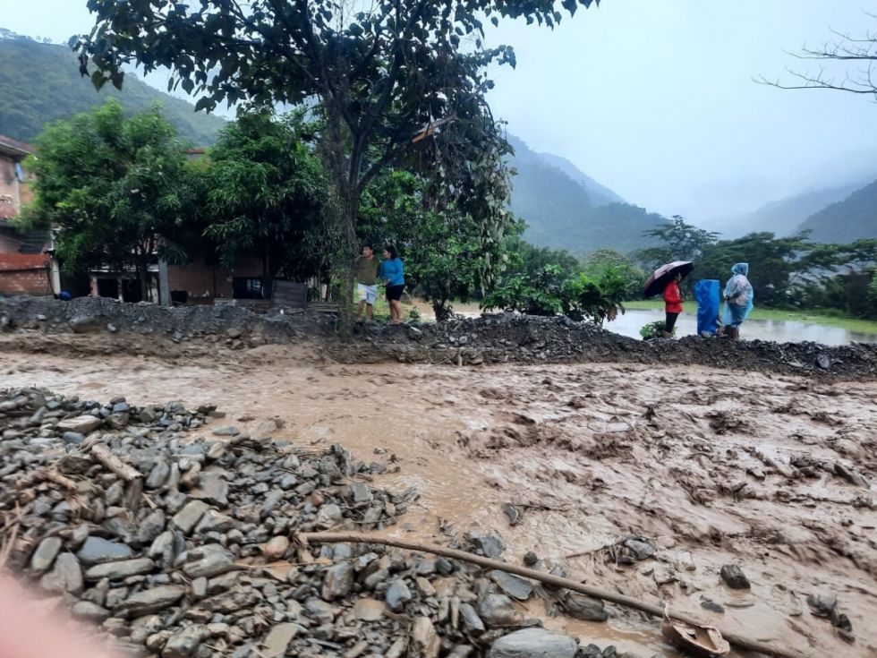 La Asunta: Mazamorra dejó varias familias damnificadas