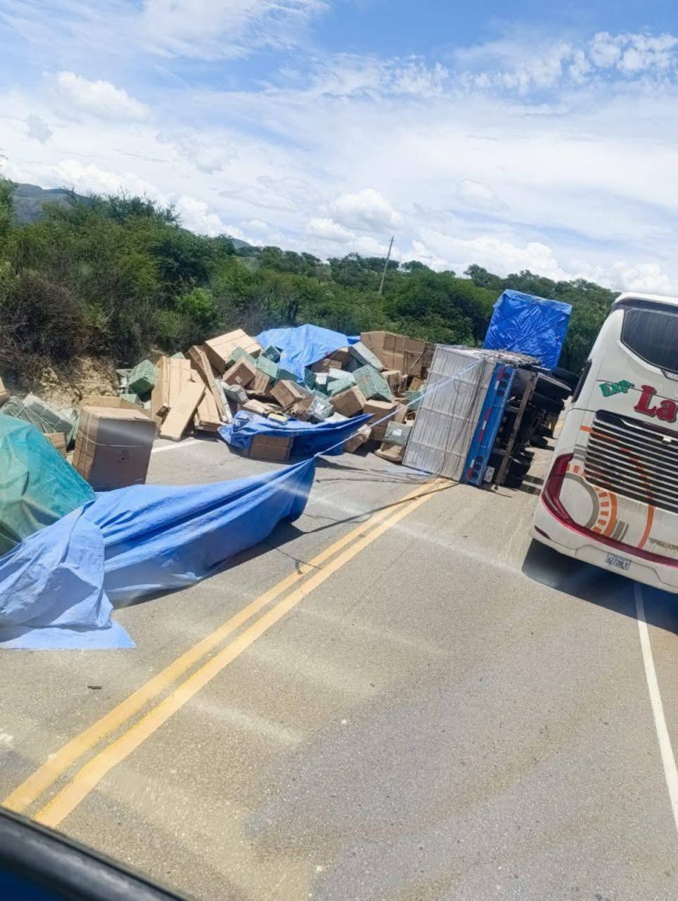 Accidente de tránsito en la ruta Bermejo- Tarija 