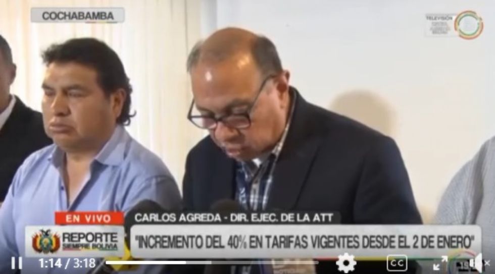 Gobierno autoriza subidas de pasajes interdepartamentales del 40%