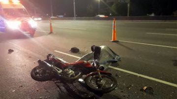 Motociclista quedó con fractura expuesta tras chocar con un vehículo 