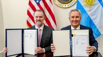 Argentina firmó un acuerdo comercial con EEUU