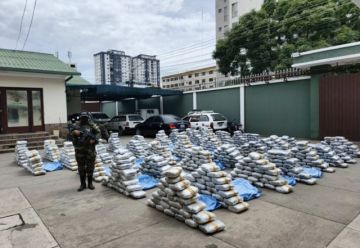 Hallan más de una tonelada de marihuana en una vivienda