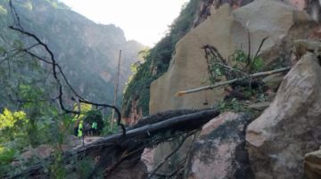 Otro derrumbe cierra nuevamente el paso en el tramo Entre Ríos-Palos Blancos 