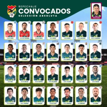 Con Maraude incluido, cinco tarijeños convocados a la selección para el repechaje al Mundial 2026