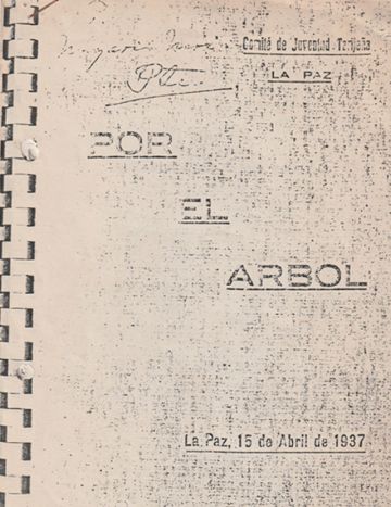 Portada Por el árbol