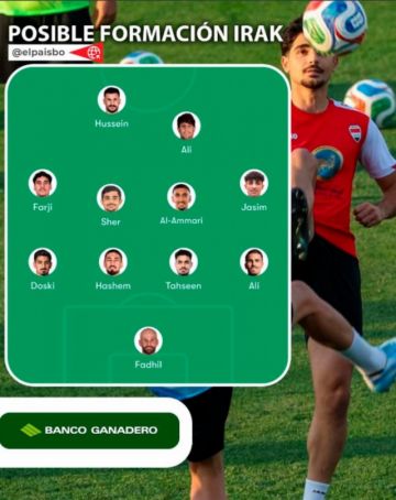 El posible once de Irak para enfrentar a Bolivia en el repechaje