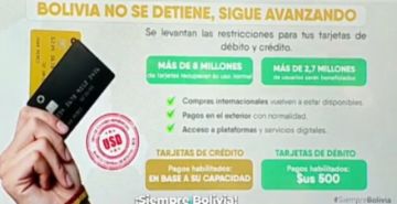 Liberan compras en el exterior con tarjeta hasta $us 500 al tipo de cambio referencial