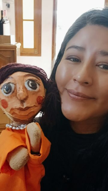 Ana Choque y la niña Imaybé