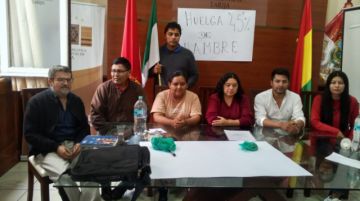 Arce y O’Connor inician huelga de hambre por el proyecto de Ley del 45%