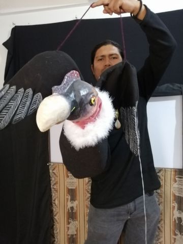 Armando Arancibia y el cóndor Óscar