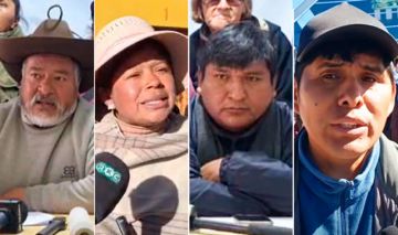 Enviados del evismo a la marcha exigen nuevas elecciones