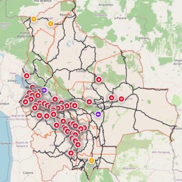 Más de 40 bloqueos complican la circulación en distintas regiones del país