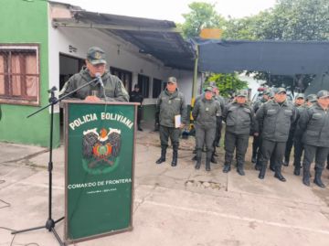 Grover Heredia es el nuevo comandante de Yacuiba