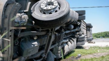 Ruta 9: Chofer resultó herido tras vuelco de camión