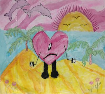 Exposición de arte de los estudiantes del Colegio Andalucía