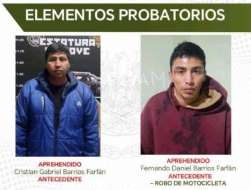 Caen dos ladrones de motos, uno tenía un largo prontuario y gozaba de detención domiciliaria
