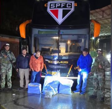 Incautan 86 kilos de marihuana en bus destinado al Sao Paulo en Bolivia