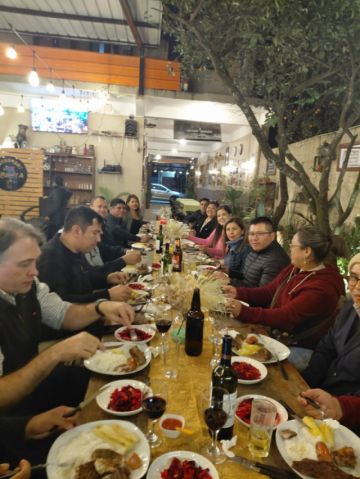 Confraternización entre los participantes 