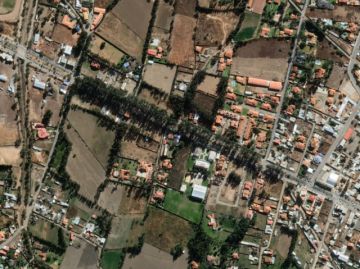 Imagen satelital de la Av. Ecológica de Tiquipaya, Cochabamba. 2012