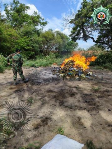 Incineran droga secuestrada en Oruro y Santa Cruz