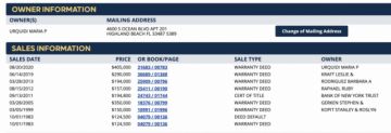Documentos públicos de los registros de Estados Unidos